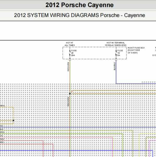 2012年保时捷卡宴分动箱电路图