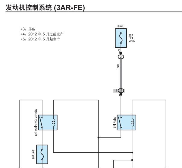 2012年丰田汉兰达发动机变速箱和网络通讯电路图