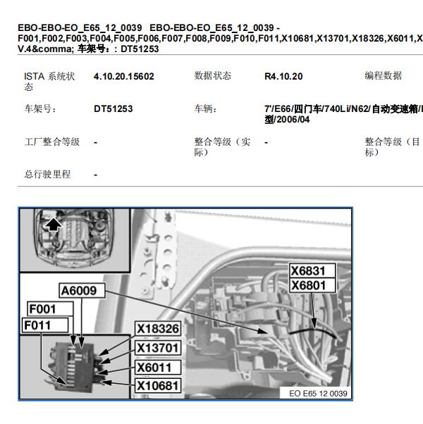 2006年宝马740Li  保险丝资料