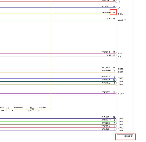2014年路虎揽胜极光变速箱电路图