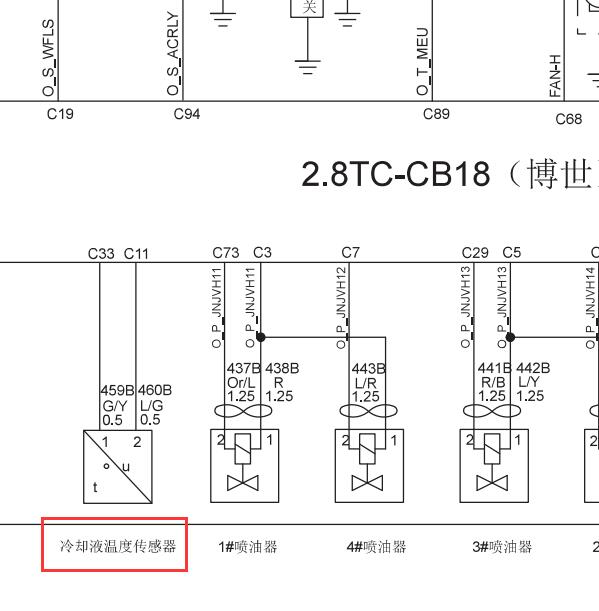 2011年长城风骏5发动机电路图