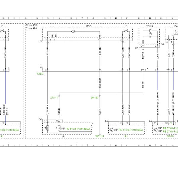 2021年奔驰C200  254 915发动机油泵电路图