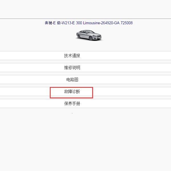 2020年奔驰E300故障诊断资料