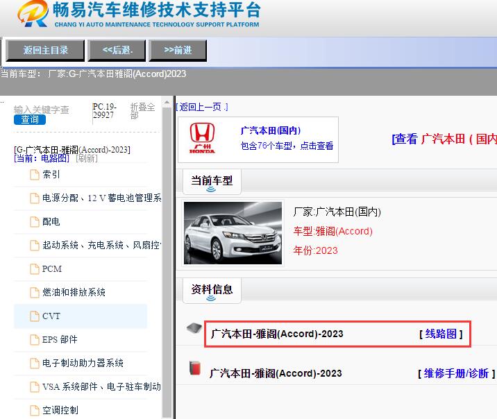 广汽本田-雅阁(Accord)-2023[ 线路图 ]