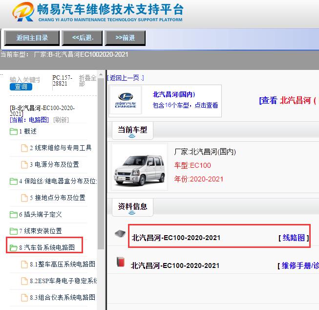 2020年北汽昌河EC100电路图