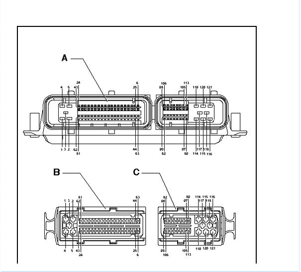 2012年大众辉腾发动机针脚