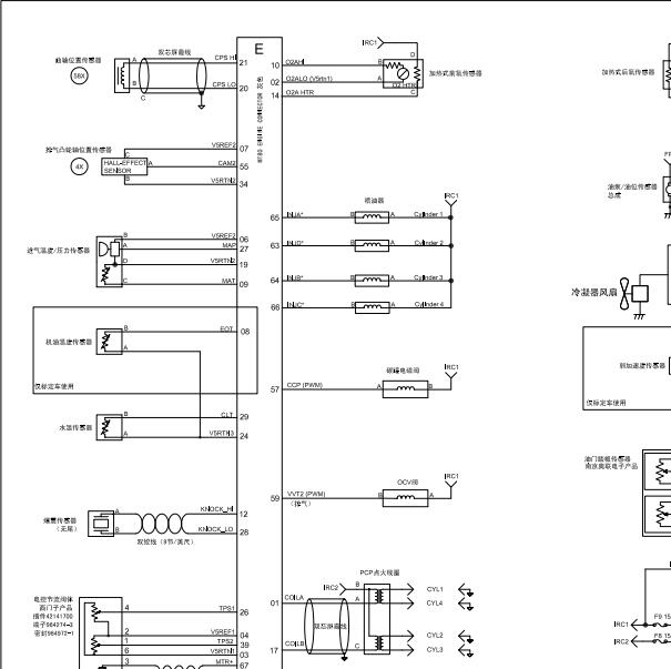 福尔福MT80 发动机电脑电路图