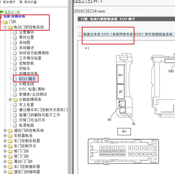 2021-2022年丰田埃尔法 车身ECU针脚