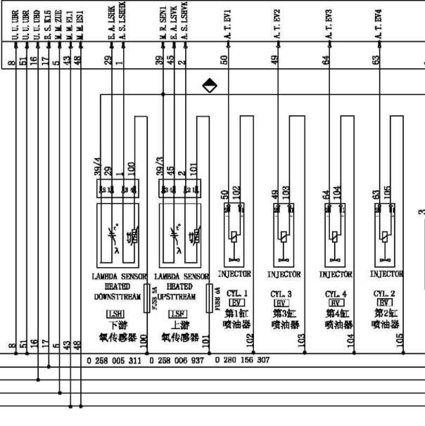 昌河福瑞达DA465QE发动机电路图