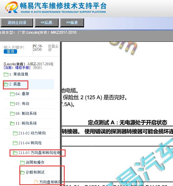 2017年林肯MKZ定点测试A相关资料