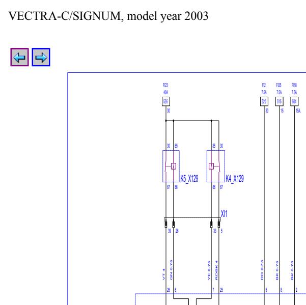 2003年欧宝威达空调电路图