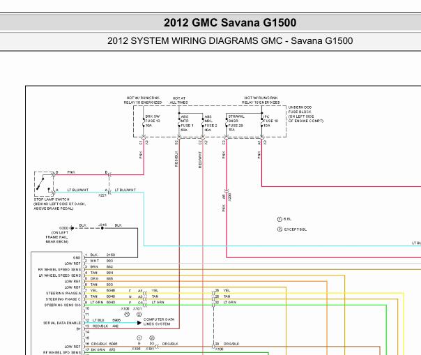 2012年GMC商务之星 ABS电路图