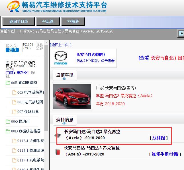 2020年马自达3昂克赛拉电路图