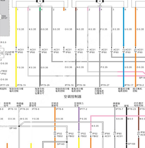 2019年传祺IA5空调电路图.