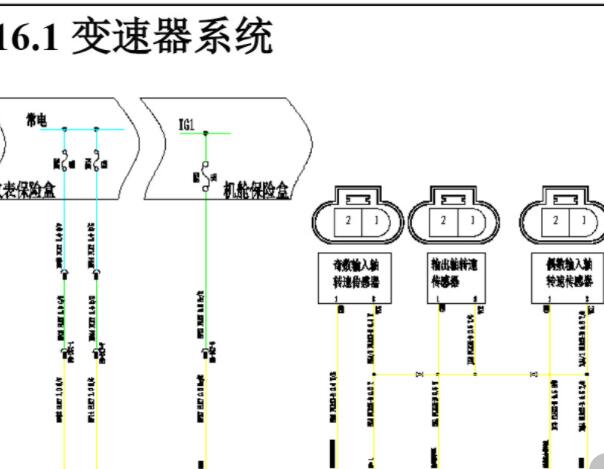 2022年长安汽车欧尚X5变速箱电路图