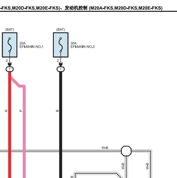 2021年丰田亚洲龙M20E发动机电路图