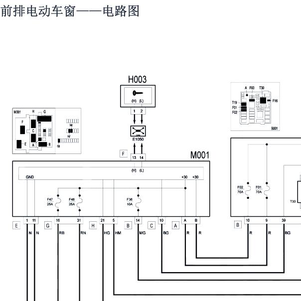 2016年菲亚特菲翔车窗电路图