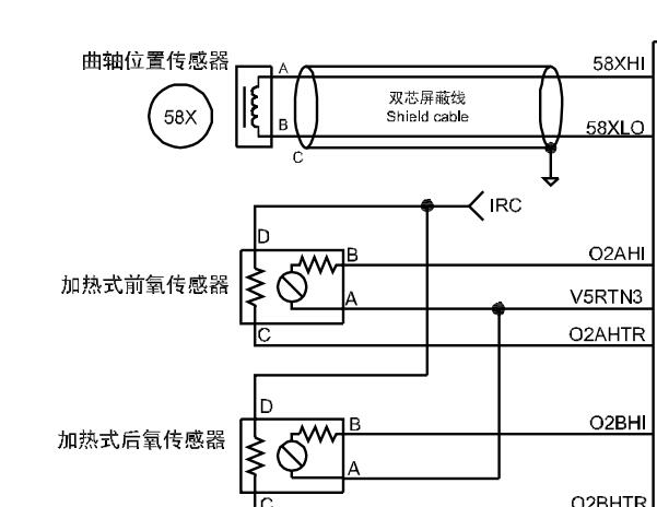 东风风光370发动机氧传感器电路图