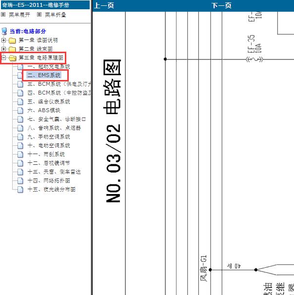 2011-2012年奇瑞E5 发动机电路图