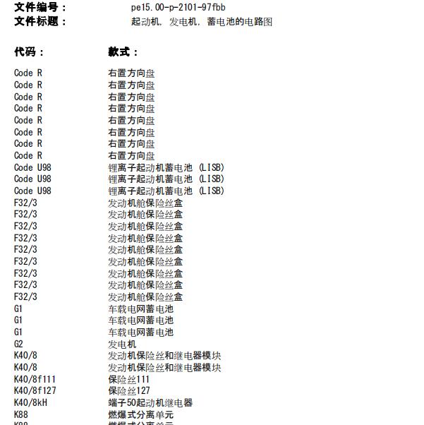 2015年奔驰C200L起动电路图