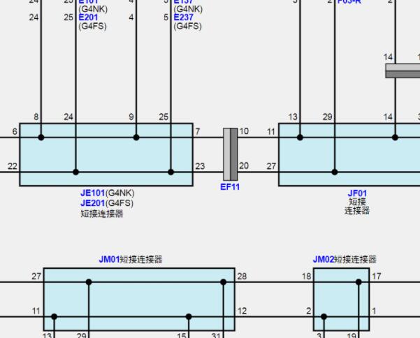 2020和2021年现代名图网络通讯电路图