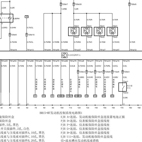 2012中华H230 BM15发动机电路图