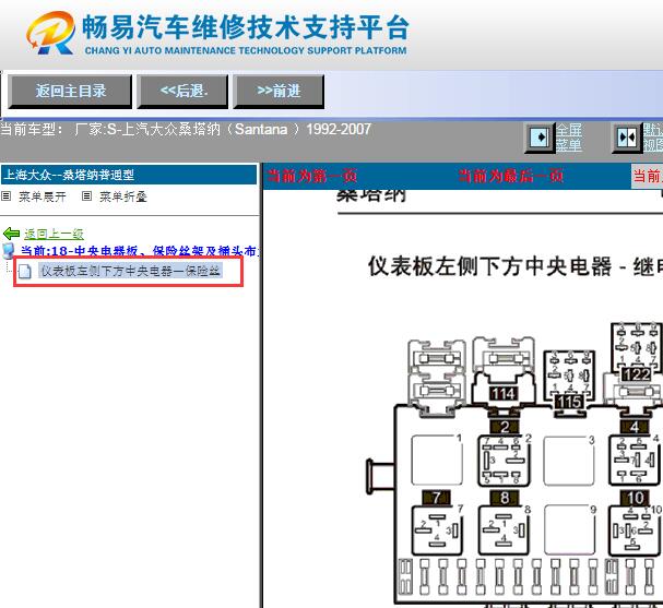 1992-2007年大众桑塔纳保险丝继电器资料
