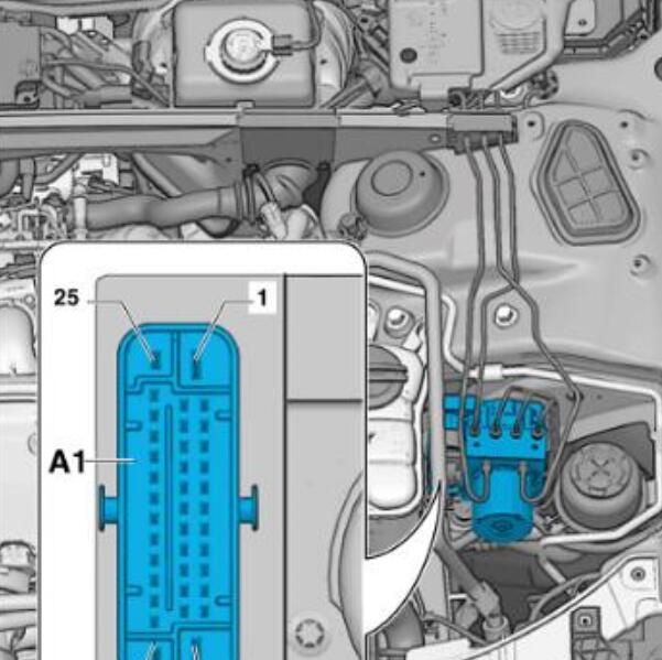 2010年奥迪A4 abs针脚图