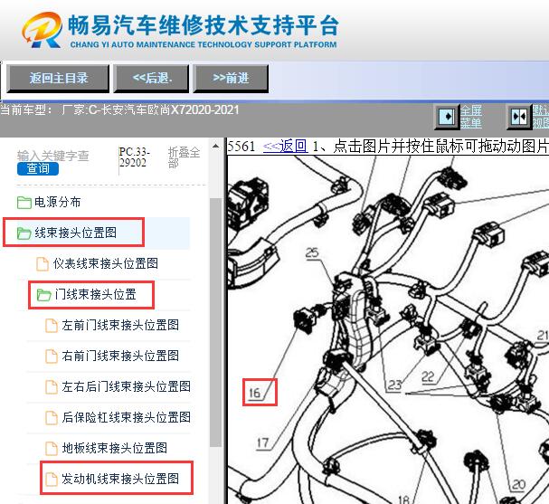 2020-2021年长安欧尚X7燃油蒸发排放碳罐电磁阀位置