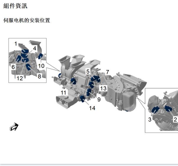 2019年保时捷卡宴空调伺服机位置