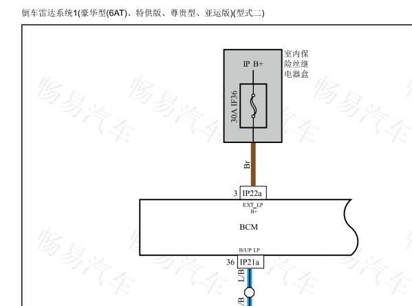 2020年吉利远景X6（远景SUV）倒车雷达电路图和位置