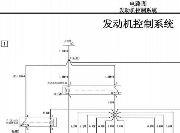 2008年三菱帕杰罗发动机和仪表电路图