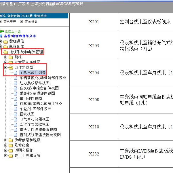 2015年上海别克-君越X210的位置