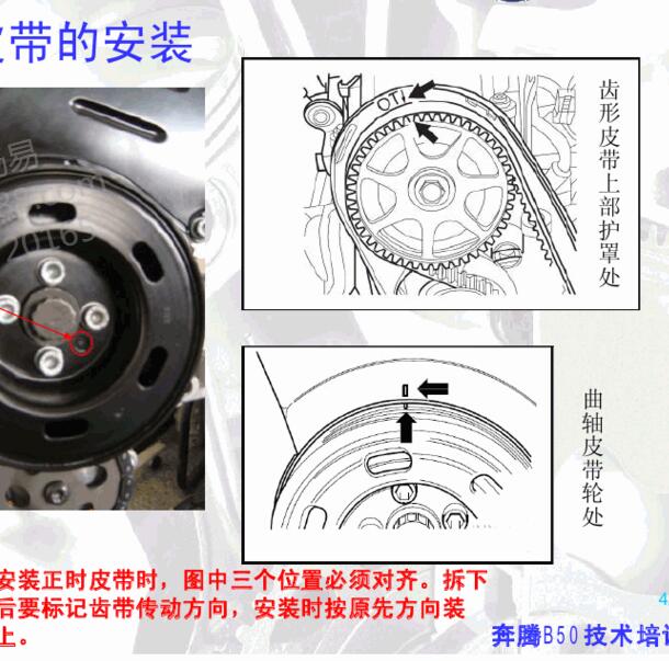2010-2012年奔腾B50 BWH发动机正时