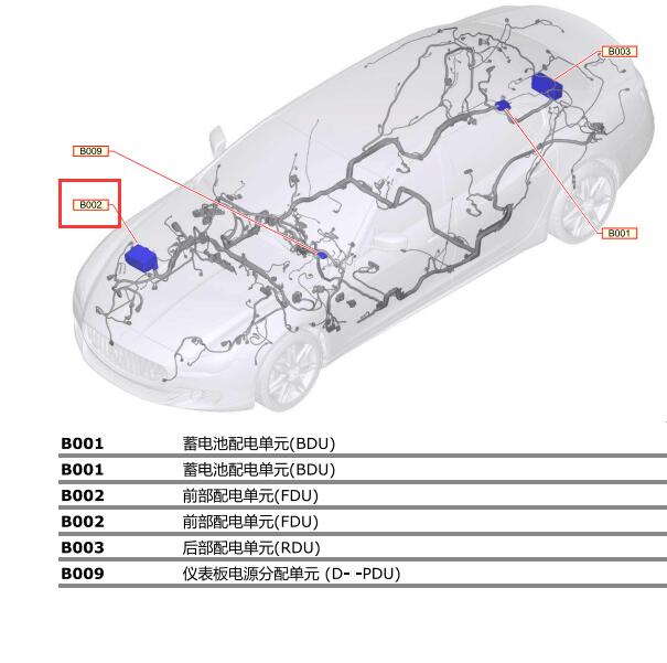 2014-2017年玛莎拉蒂总裁 B002安装位置
