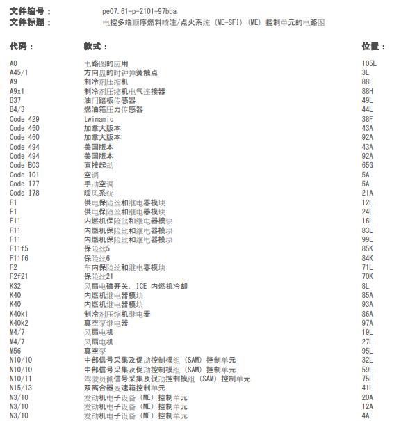 2016年奔驰SMART 发动机电源搭铁电路图