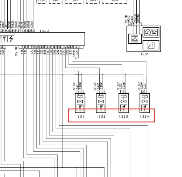 2008年雪铁龙凯旋发动机喷油嘴电路图
