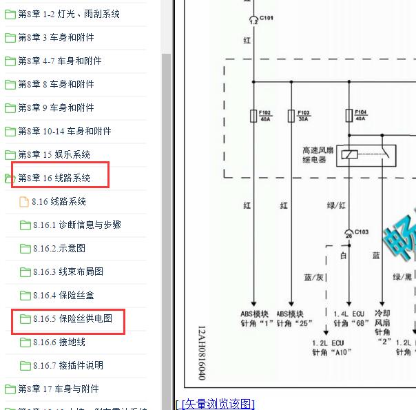 2012年五菱宏光保险供电电路图