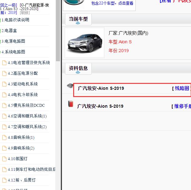 2019年广汽埃安 Aion S全车电路图