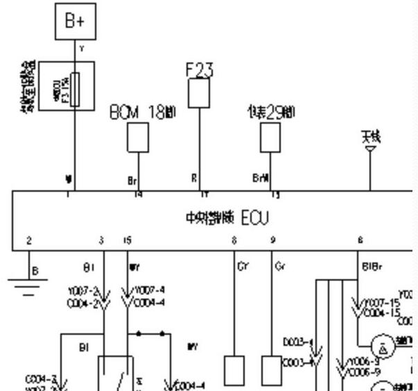 2017年东风风光370中控锁电路图