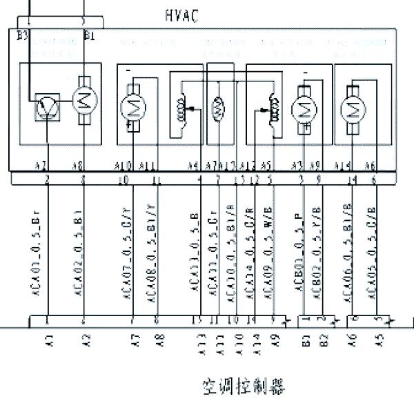 2013-2014年长安逸动XT空调电路图
