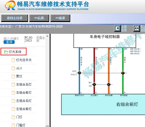 2019-2020年哈弗H9灯光电路图资料