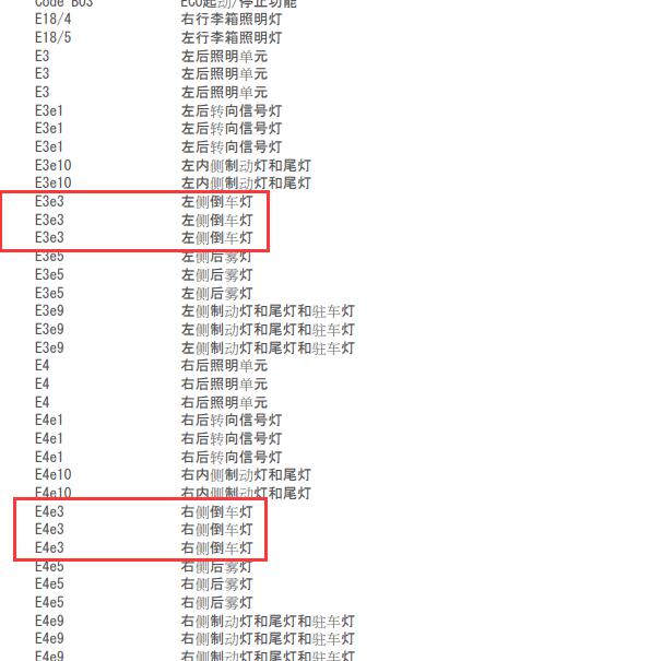 2014年奔驰C180 倒车灯电路图