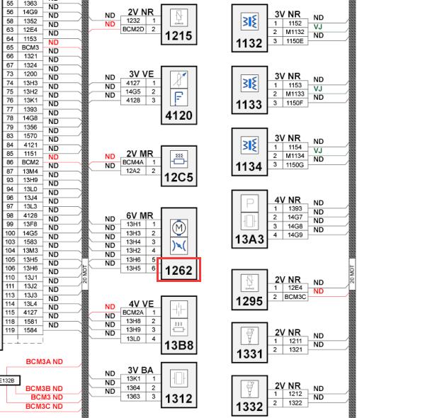 2016年标致4008发动机节气门电路图