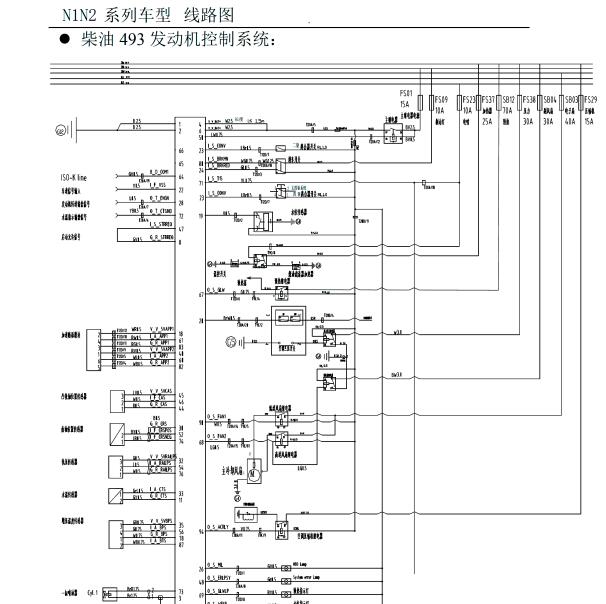 黄海JE493ZLQ4CB发动机系统电路图.