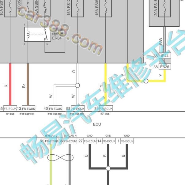 2022年东风菱智M5 4A92发动机电路图