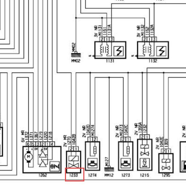2008年标致308发动机涡轮增压电路图