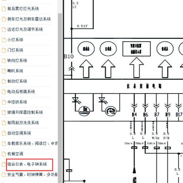 2016-2017年黄海N1S里程表电路图