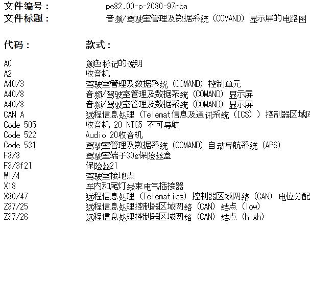 2015年奔驰GLE400音响主机电路图