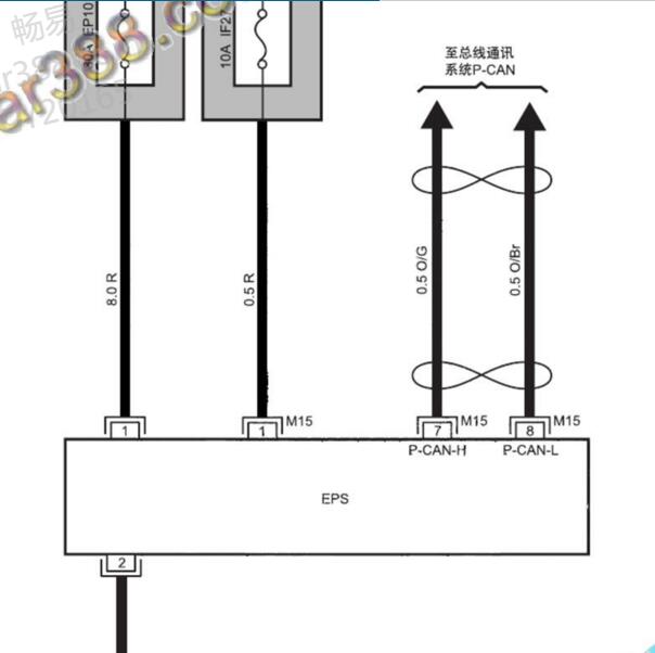 2017年江淮瑞风M3转向电路图